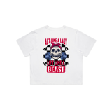 Act Like A Lady Train Like A Beast - Crop T-Shirt