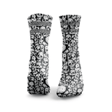Totenköpfe Reflektierende 2-Streifen Laufsocken