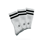 Weiße 2Stripe Padel Socken X3