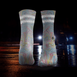 Marmor Reflektierende 2-Streifen Laufsocken