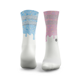 Glasierter Glitzer Donut Socken