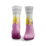 Flammende Glitzer Socken