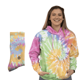 Aurora Tie Dye Kapuzenpullver & Socken Kombi