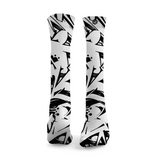 Graffiti Schwarz & Weiß Gewichtheber Socken