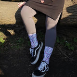 Leopardenmuster Herz Socken