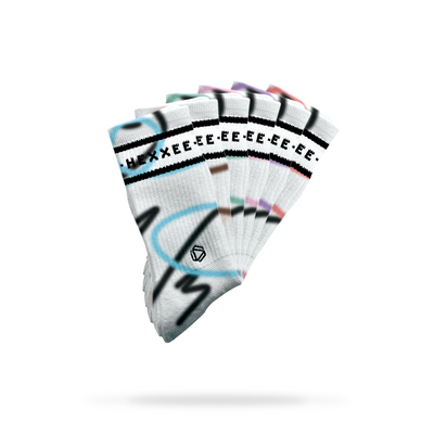 Wellenlinien Padel Socken