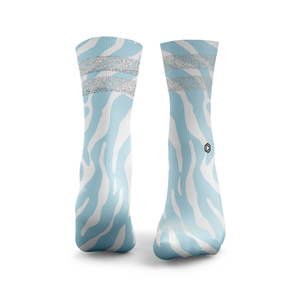 Zebra Glitzer Socken