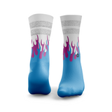 Flammende Glitzer Socken