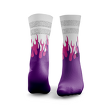 Flammende Glitzer Socken