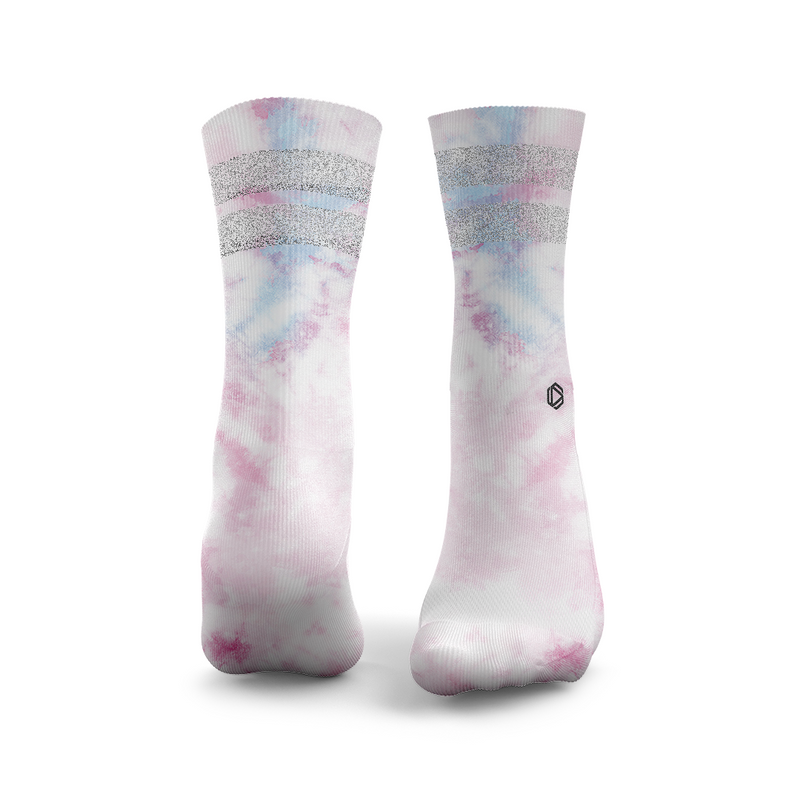 Tie Dye Glitzer Socken