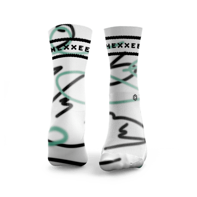 Wellenlinien Padel Socken