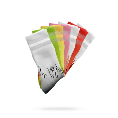 Hot Rods Reflektierende 2-Streifen Laufsocken