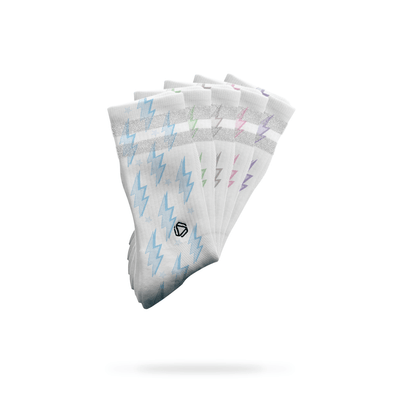 Blitze Reflektierende 2-Streifen Laufsocken