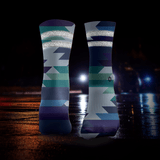 Apache Reflektierende 2-Streifen Laufsocken