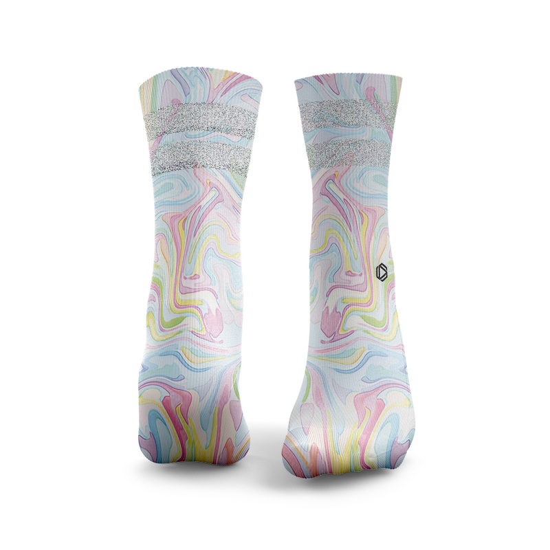 Marmor Glitzer Socken