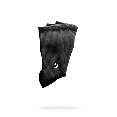 Schwarze Padel Socken X3