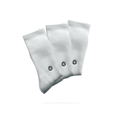 Weiße Original Padel Socken X3