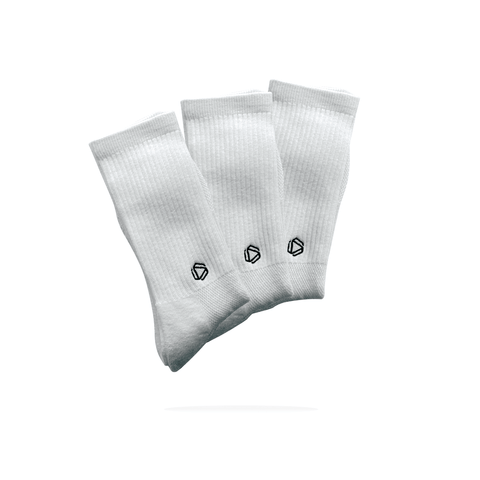 Weiße Original Padel Socken X3