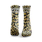 Leopardenmuster Glitzer Socken