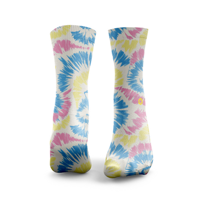 Pastellfarbene Krawattenfarbe Rosa Blau & Gelb