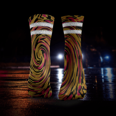 Wirbel Reflektierende 2-Streifen Laufsocken