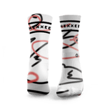 Wellenlinien Padel Socken