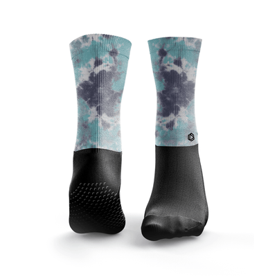 Reformer Pilates Batik Dunkelblau &amp; Petrol Socken