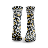 Leopardenmuster Glitzer Socken