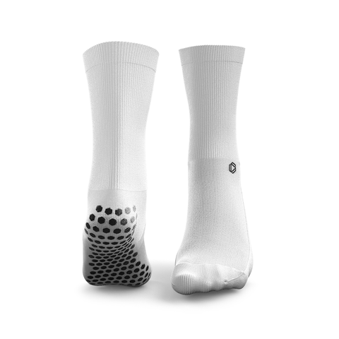 Weiße Reformer Pilates Grip Socken