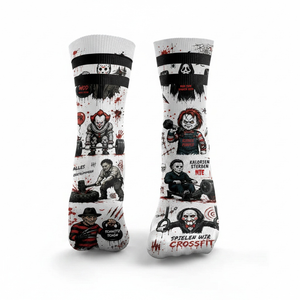 Albtraum WOD 2Streifen Socken von HEXXEE
