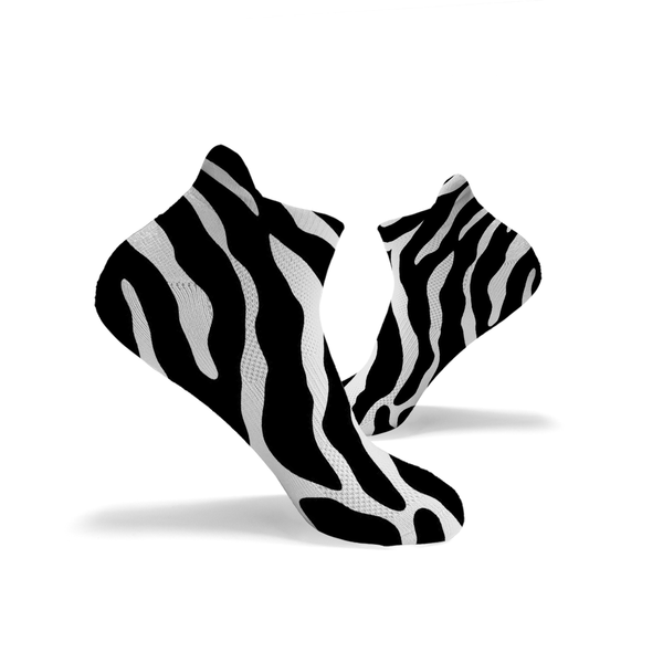 Zebramuster Knöchelsocken
