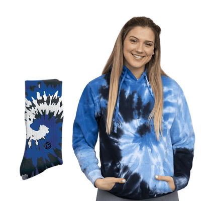 Blaue Lagune Kapuzenpullover & Socken Kombi