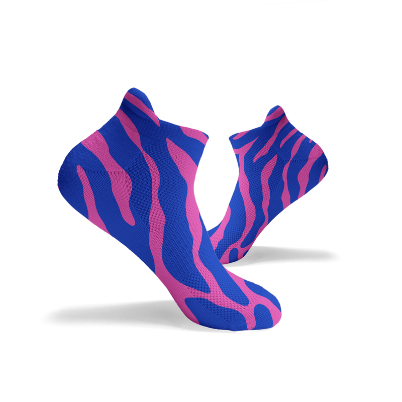 Zebramuster Knöchelsocken