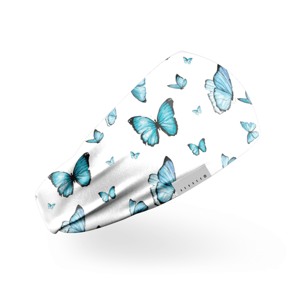 Blaue Schmetterlinge Stirnband