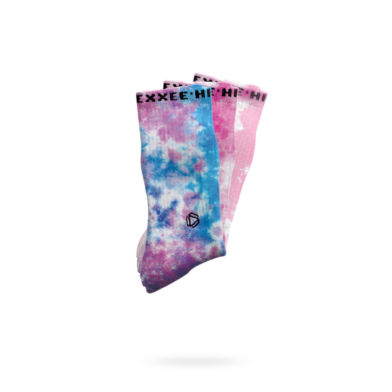 Halo Tie Dye Bündel (Ice Blast/Pink&Hellgrau/Rosa)