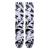 Graffiti Schwarz & Weiß Gewichtheber Socken