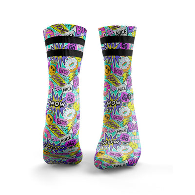 Aufkleber Bomben Socken 2Streifen