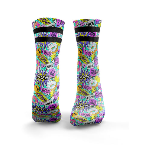 Aufkleber Bomben Socken 2Streifen
