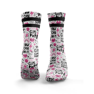 'You CAN do it' Socken 2 Streifen