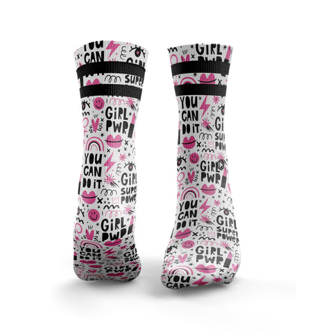'You CAN do it' Socken 2 Streifen