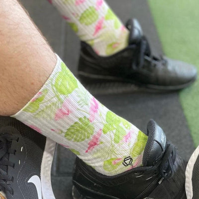 Blumige Socken