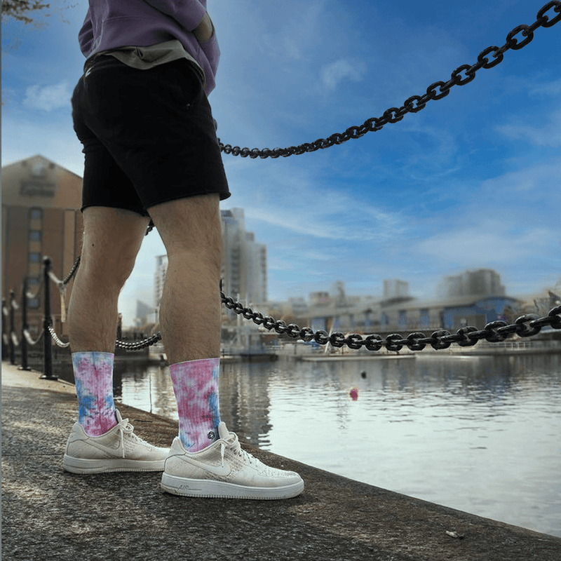 Bunte Tie Dye Socken – HEXXEE DE - Main Image