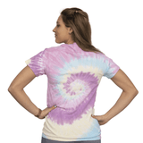 Pastellfarbenes Wirbel Tie Dye T-Shirt