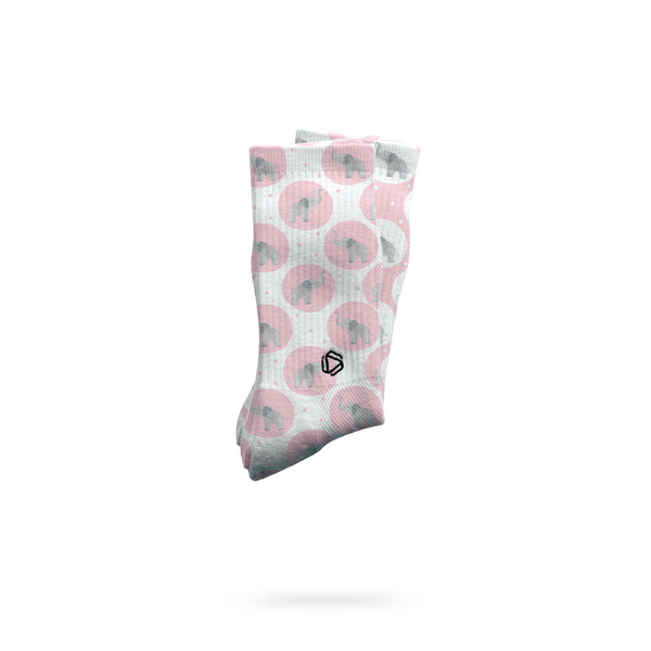 Rosa Elefanten Socken
