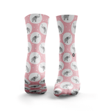 Rosa Elefanten Socken