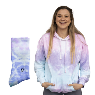 Tie Dye Kapuzenpullover & Socken Kombi