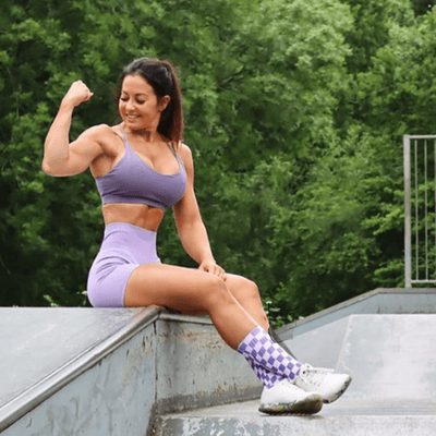 Schachbrett Socken