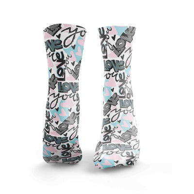 Love You Graffiti Socken