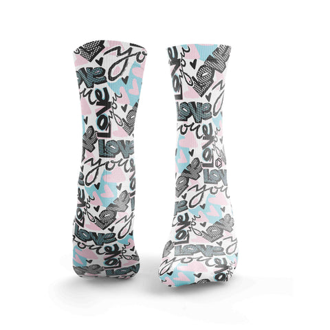 Love You Graffiti Socken